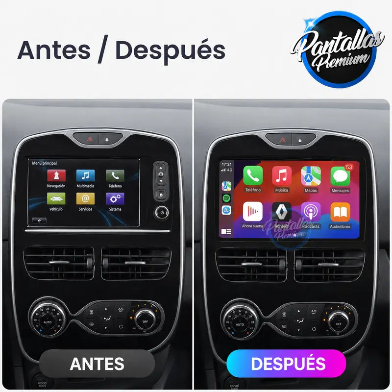 Radio pantalla CarPlay y Android Auto para Renault Clio 4 2012-2016 - foto 2