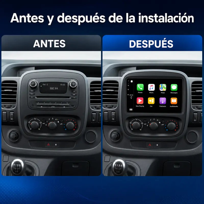 Radio pantalla CarPlay y Android Auto para Renault Trafic Fiat Talento 2014-2020 - foto 2