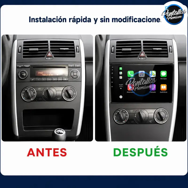 Radio pantalla CarPlay y Android Auto para Mercedes-Benz W169 W245 W639 W906 - foto 2