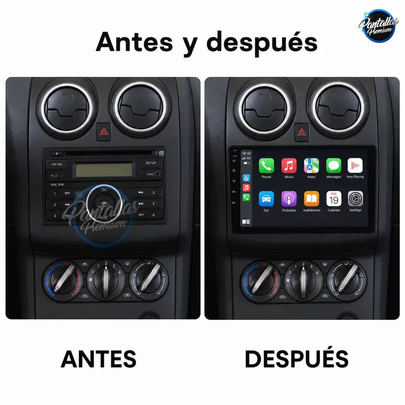 Radio pantalla CarPlay y Android Auto para Nissan Qashqai Camara 360 2006-2013 - foto 2