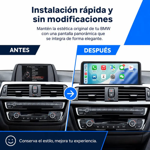 Radio pantalla CarPlay y Android Auto para BMW F20 F30 2013-2017 - foto 2