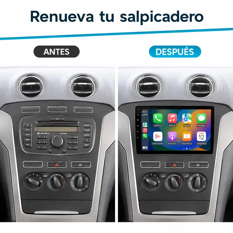 Radio pantalla CarPlay y Android Auto para Ford Mondeo 4 MK4 2010-2013 - foto 2