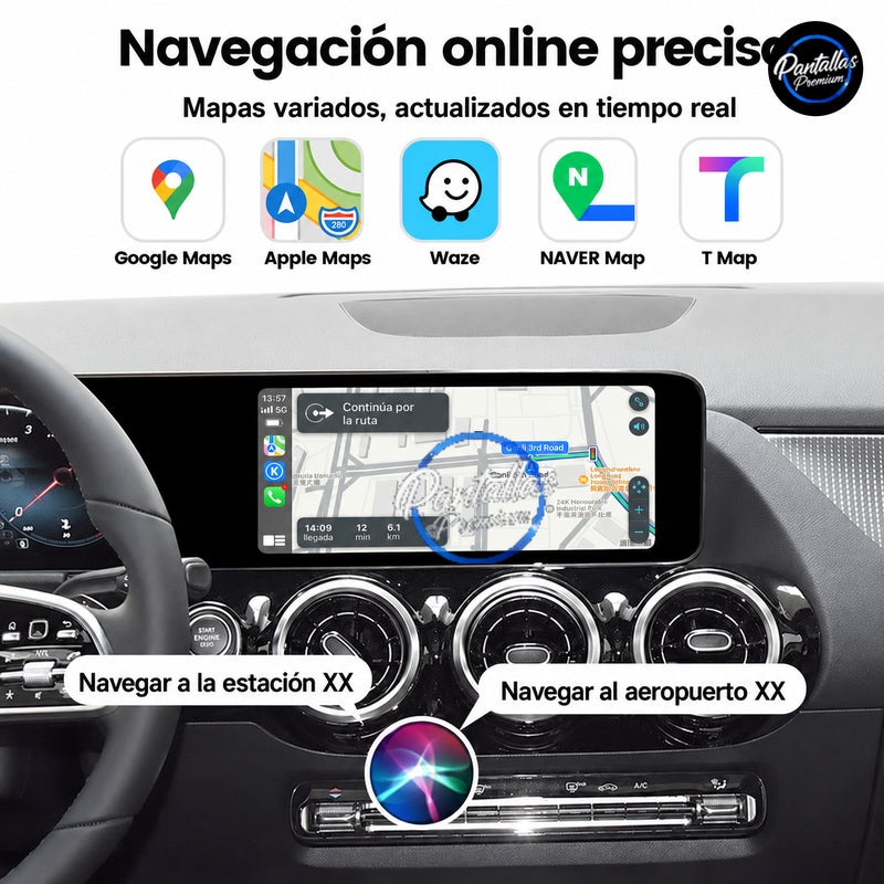 Interfaz CarPlay y Android Auto para Mercedes Clase A W177 GLB GLA CLA 2018-2023 NTG6.0 - foto 4