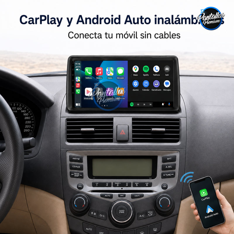 Radio pantalla CarPlay y Android Auto para Honda Accord 7 Diésel 2003-2007 - foto 3