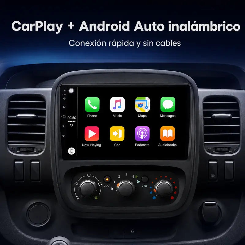 Radio pantalla CarPlay y Android Auto para Renault Trafic Fiat Talento 2014-2020 - foto 3