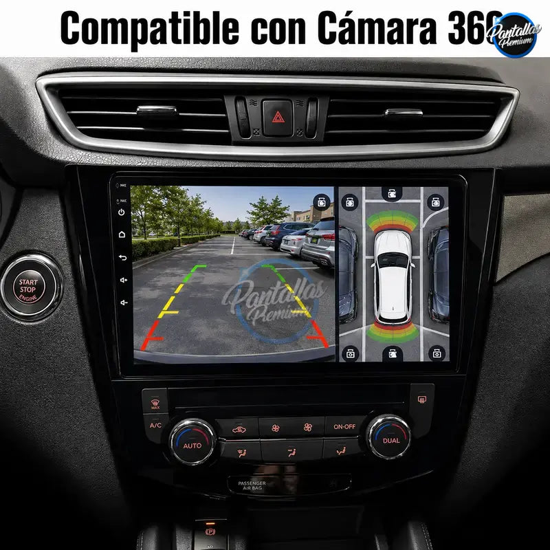 Radio pantalla CarPlay y Android Auto para Nissan Qashqai X Trail Camara 360 2013-2020 - foto 3