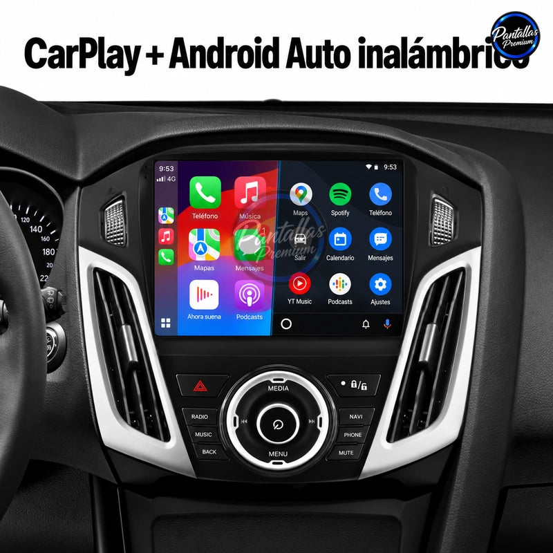 Radio pantalla CarPlay y Android Auto para Ford Focus 3 2011-2019 - foto 4