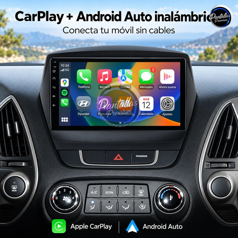 Radio pantalla CarPlay y Android Auto para Hyundai Ix35 1 2 Tucson 2 LM 2009-2015 - foto 3