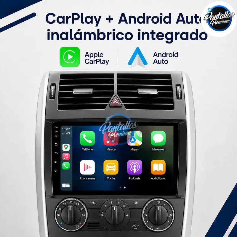 Radio pantalla CarPlay y Android Auto para Mercedes-Benz W169 W245 W639 W906 - foto 3