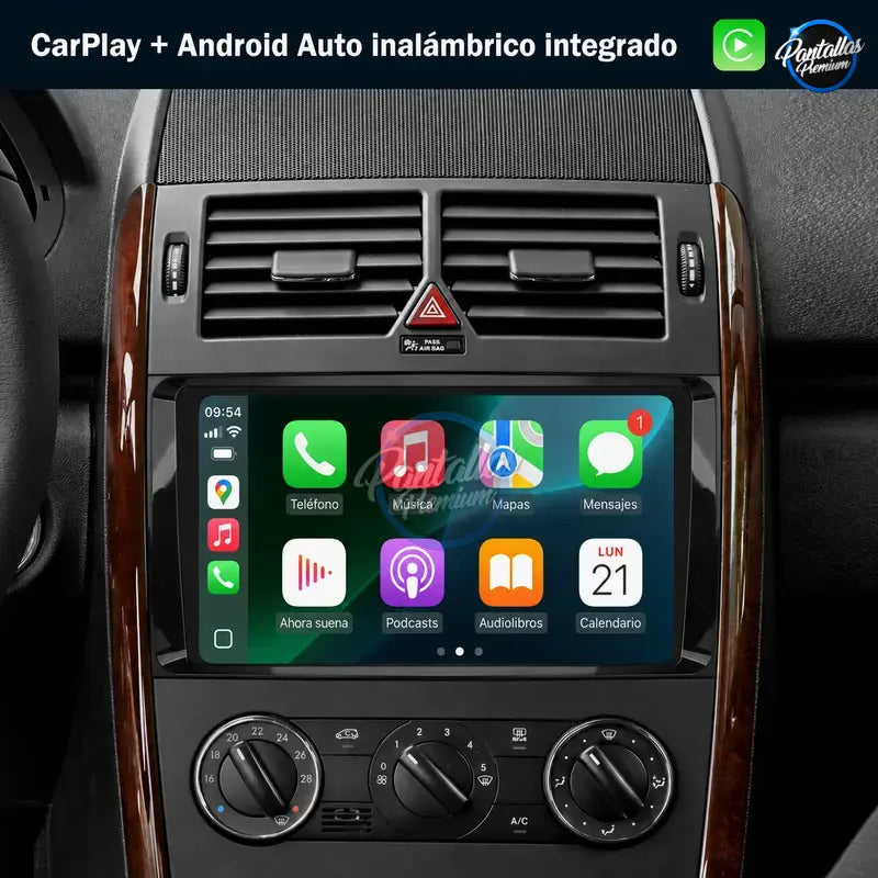 Radio pantalla CarPlay y Android Auto para Mercedes-Benz B200 Sprinter W906 W639 Clase AB W169 W245 Viano Vito - foto 4