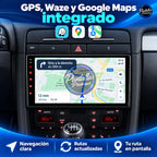 Audi A4 / SEAT Exeo, pantalla de 9 pulgadas — GPS, Waze y Google Maps integrado