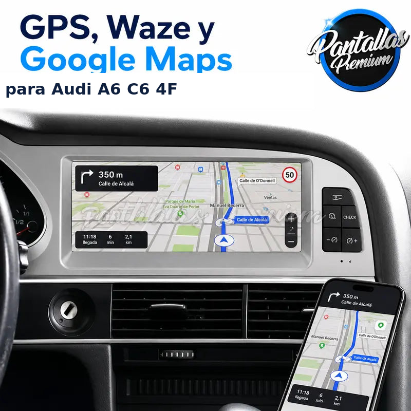Radio pantalla CarPlay y Android Auto para Audi A6 C6 4F Q7 MMI 2G 3G 2005-2009 - foto 4