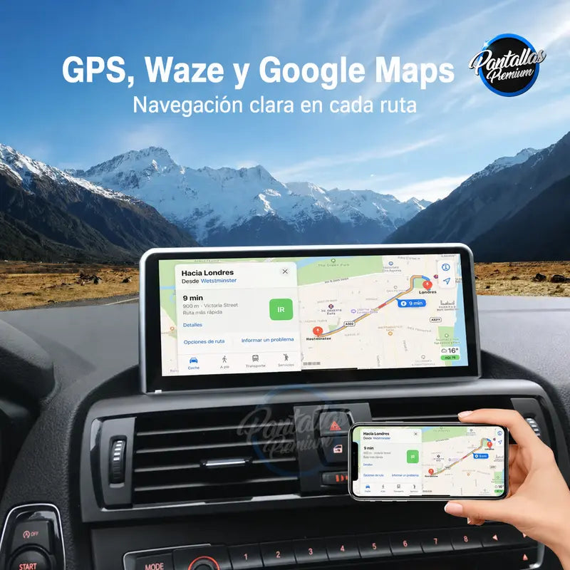 Radio pantalla CarPlay y Android Auto para BMW Serie 1 2 3 4 F20 F21 F22 F30 F31 F32 F33 - foto 4