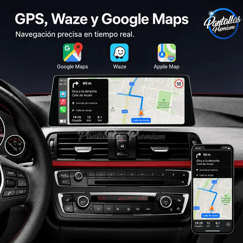 Radio pantalla CarPlay y Android Auto para BMW X5 F15 X6 F16 Linux - foto 4