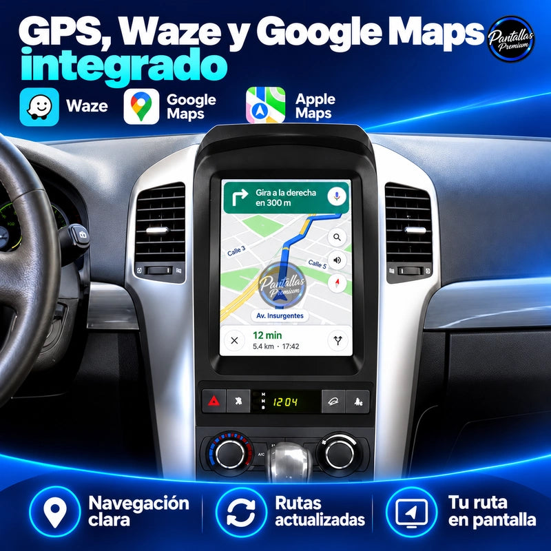 Radio pantalla vertical CarPlay y Android Auto para Chevrolet Captiva 2006-2012 - foto 5