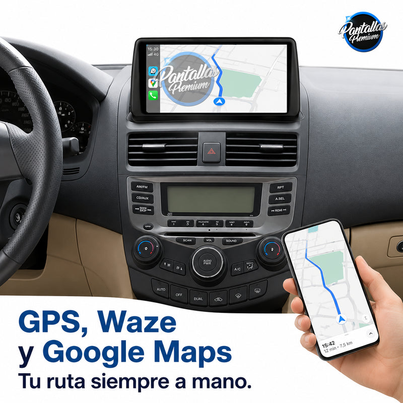 Radio pantalla CarPlay y Android Auto para Honda Accord 7 Diésel 2003-2007 - foto 4