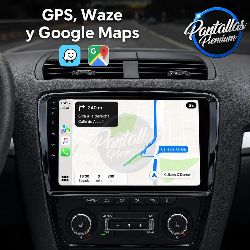 Radio pantalla CarPlay y Android Auto para Skoda Octavia 2 2007-2013 - foto 4