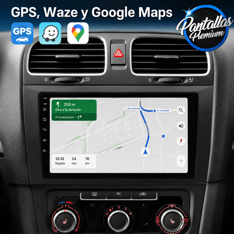 Radio pantalla CarPlay y Android Auto para Volkswagen Golf 6 2008-2016 - foto 4