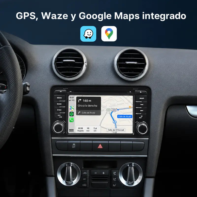 Radio pantalla CarPlay y Android Auto para Audi A3 Botones - foto 4