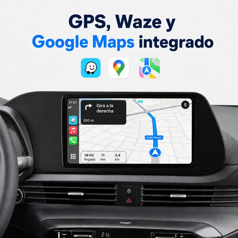 Radio pantalla CarPlay y Android Auto para Hyundai I20 2020 - 2023 - foto 4