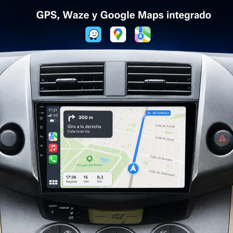 Radio pantalla CarPlay y Android Auto para Toyota RAV 4 2007-2011 - foto 4