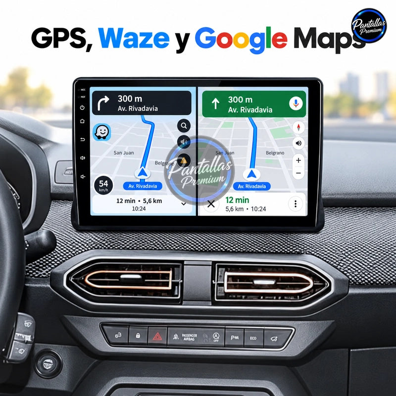 Radio pantalla CarPlay y Android Auto para Dacia Sandero 2021-2023 - foto 4
