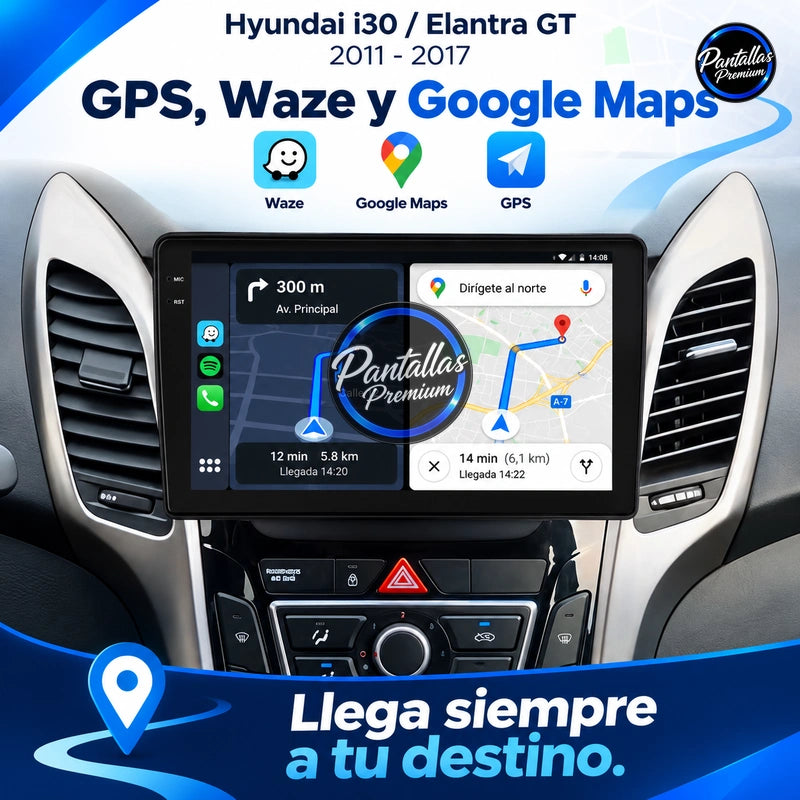 Radio pantalla CarPlay y Android Auto para Hyundai I30 Elantra GT 2011-2017 - foto 4