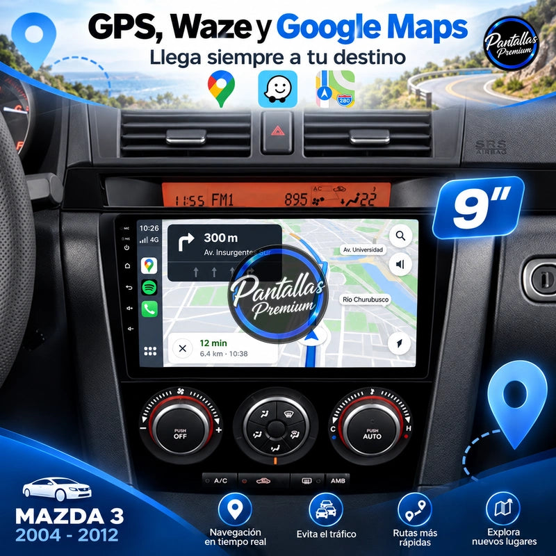 Radio pantalla CarPlay y Android Auto para Mazda 3 2004-2013 - foto 4