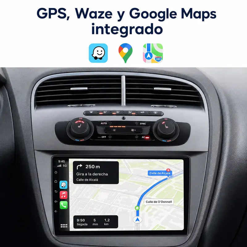 Radio pantalla CarPlay y Android Auto para Seat Altea - foto 4