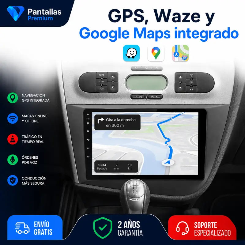 Radio pantalla CarPlay y Android Auto para Seat Leon MK2 2005 - foto 4