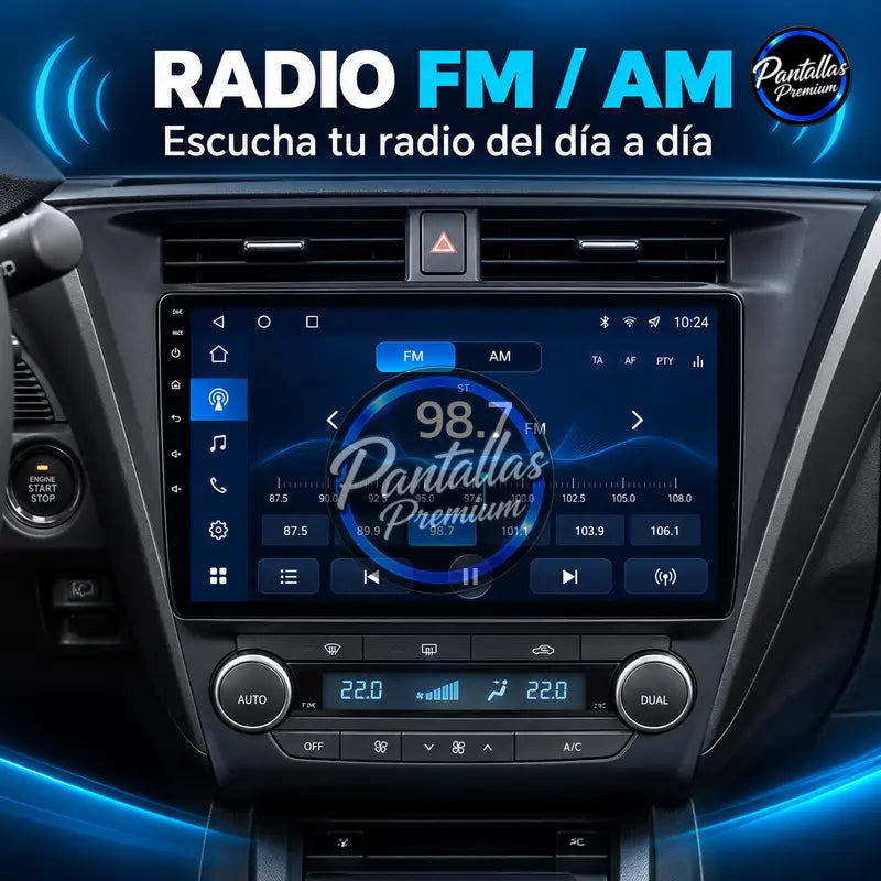 Radio FM y AM en pantalla Toyota Avensis 3