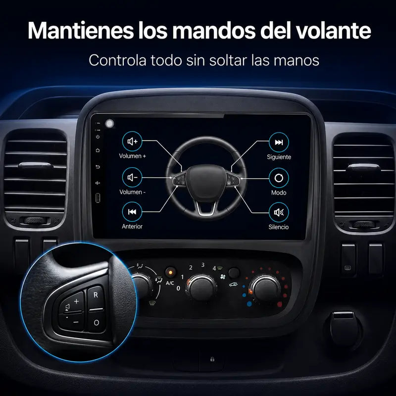 Radio pantalla CarPlay y Android Auto para Renault Trafic Fiat Talento 2014-2020 - foto 6