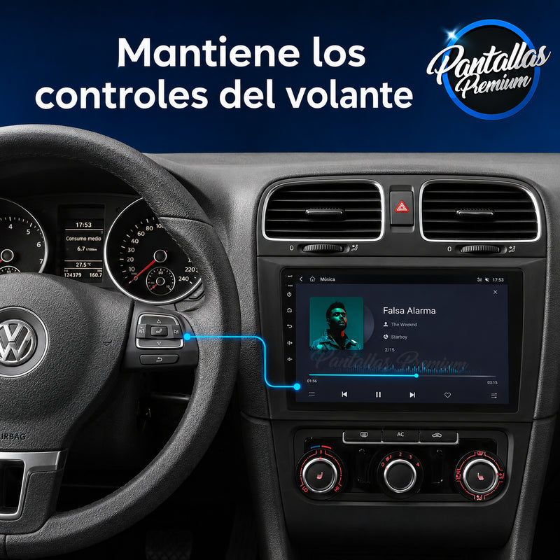 Radio pantalla CarPlay y Android Auto para Volkswagen Golf 6 2008-2016 - foto 6