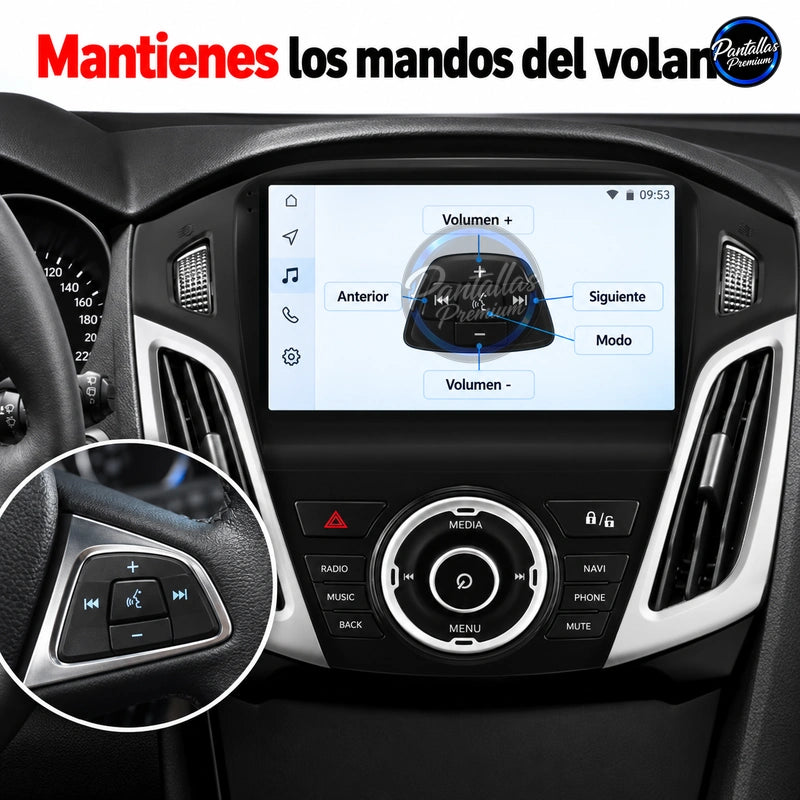 Radio pantalla CarPlay y Android Auto para Ford Focus 3 2011-2019 - foto 7