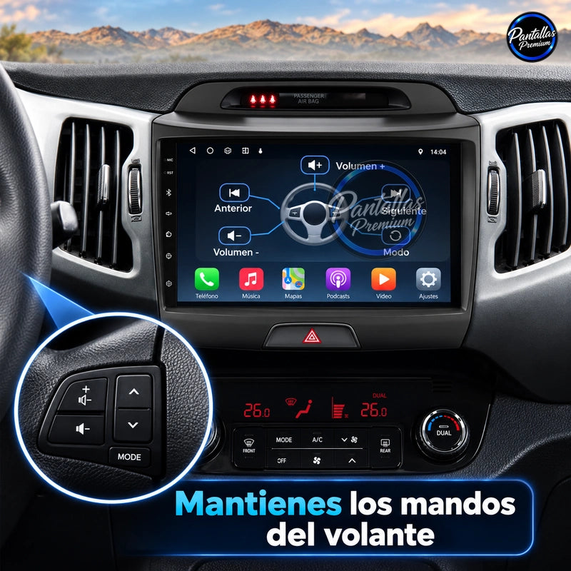 Radio pantalla CarPlay y Android Auto para KIA Sportage 3 2011-2016 - foto 6