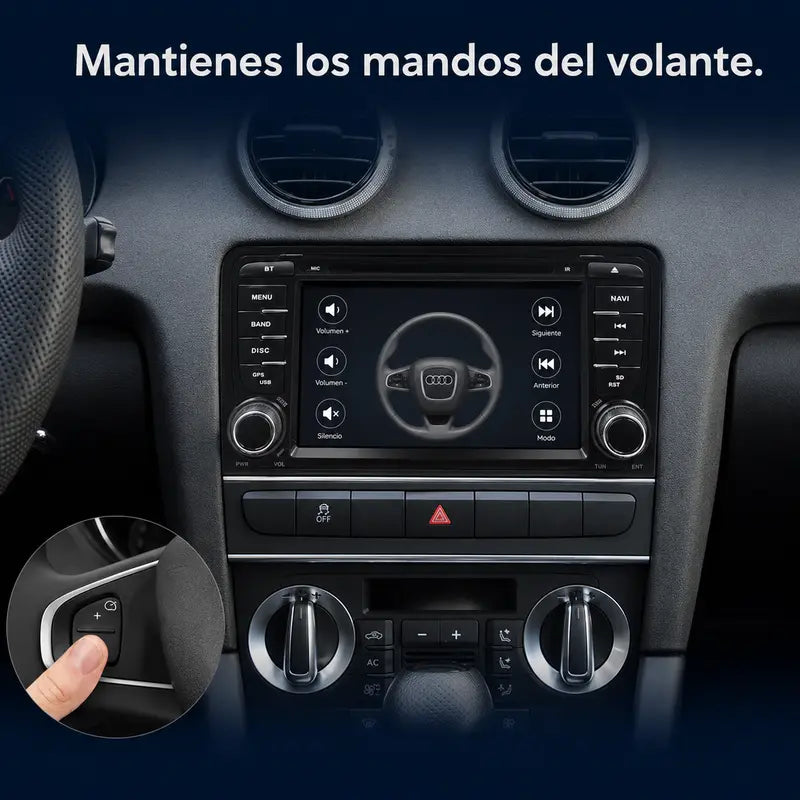Radio pantalla CarPlay y Android Auto para Audi A3 Botones - foto 6