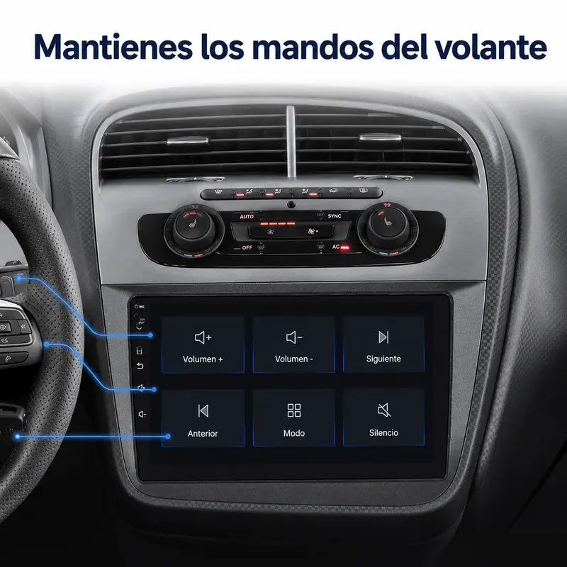 Radio pantalla CarPlay y Android Auto para Seat Altea - foto 6