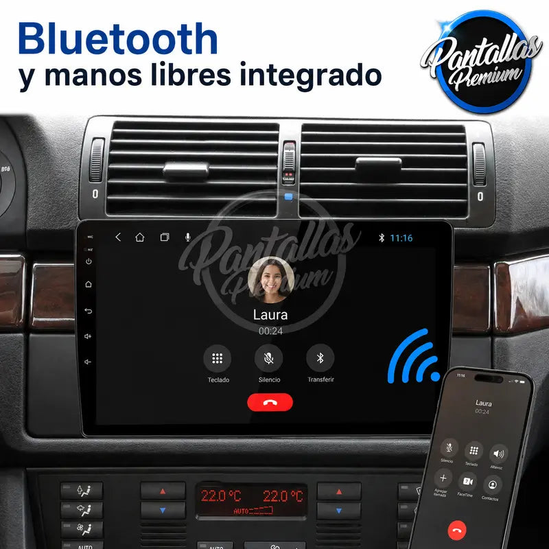 Radio pantalla CarPlay y Android Auto para BMW E53 E39 X5 - foto 7