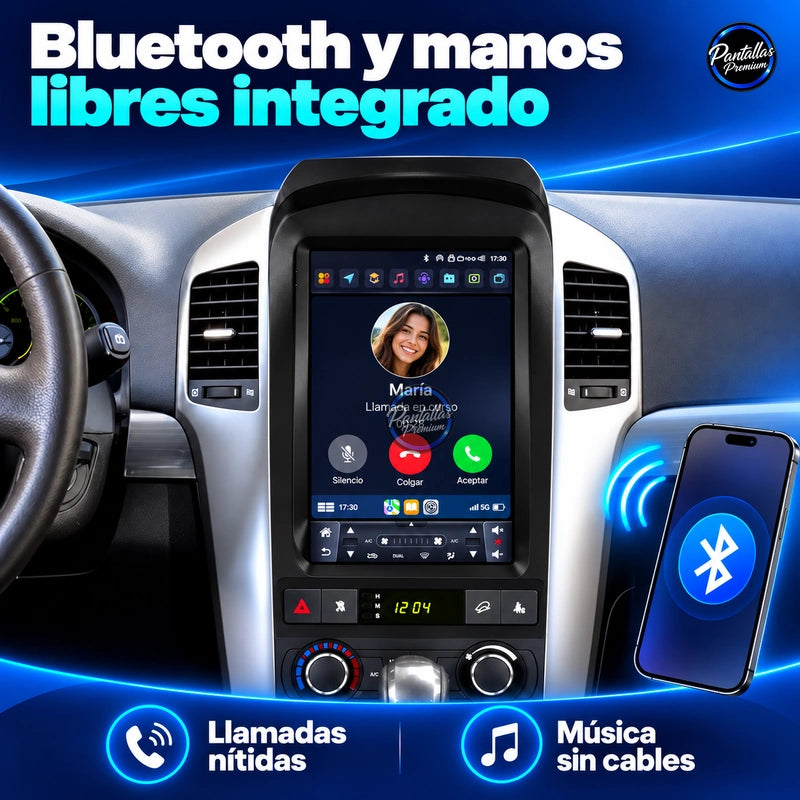 Radio pantalla vertical CarPlay y Android Auto para Chevrolet Captiva 2006-2012 - foto 8