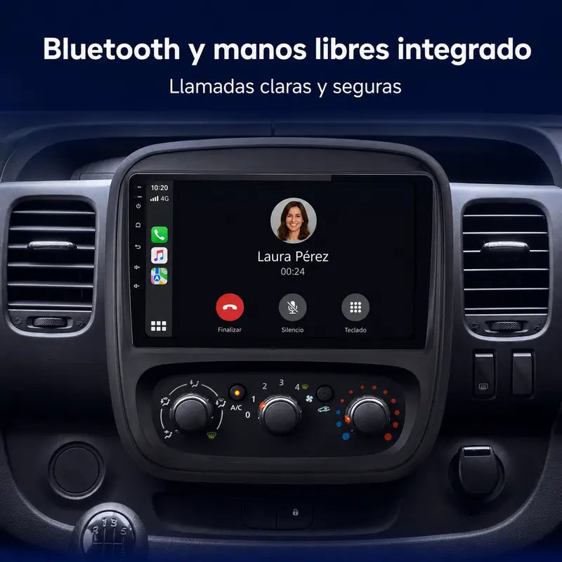 Radio pantalla CarPlay y Android Auto para Renault Trafic Fiat Talento 2014-2020 - foto 7