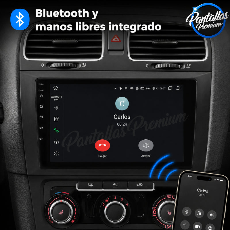 Radio pantalla CarPlay y Android Auto para Volkswagen Golf 6 2008-2016 - foto 7