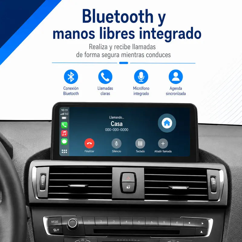 Radio pantalla CarPlay y Android Auto para BMW F20 F30 2013-2017 - foto 7