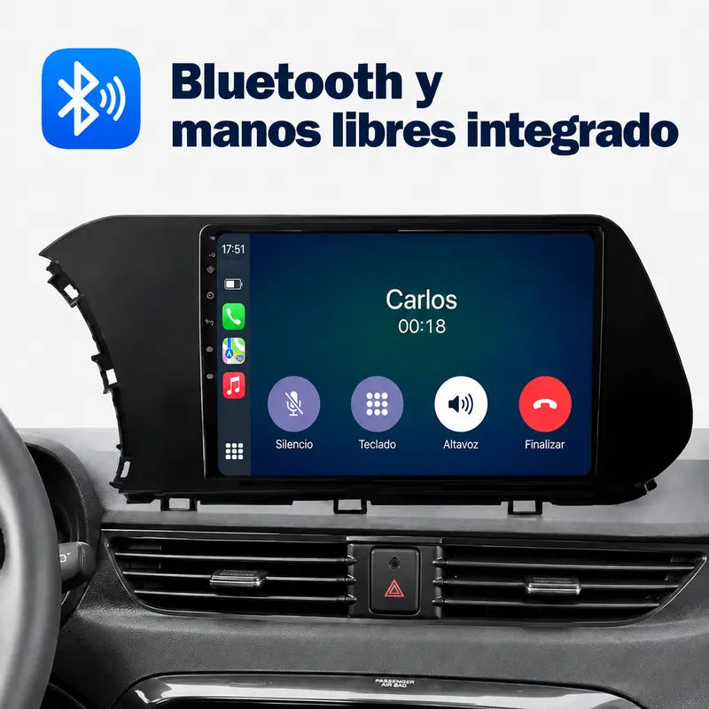 Radio pantalla CarPlay y Android Auto para Hyundai I20 2020 - 2023 - foto 7
