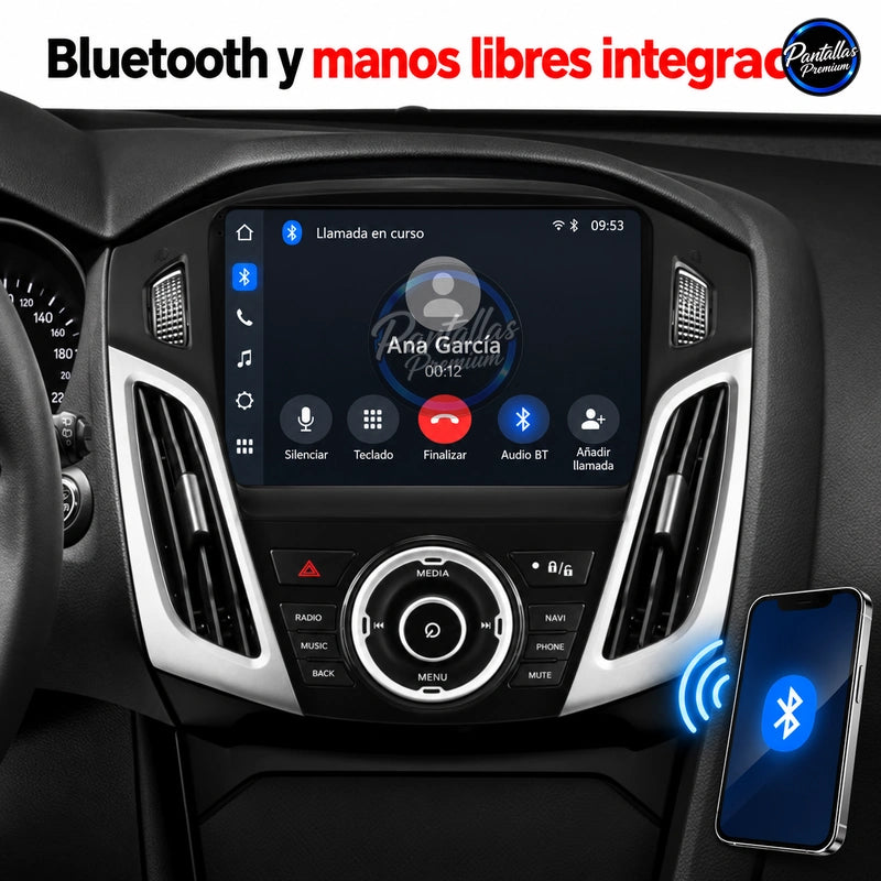 Radio pantalla CarPlay y Android Auto para Ford Focus 3 2011-2019 - foto 9