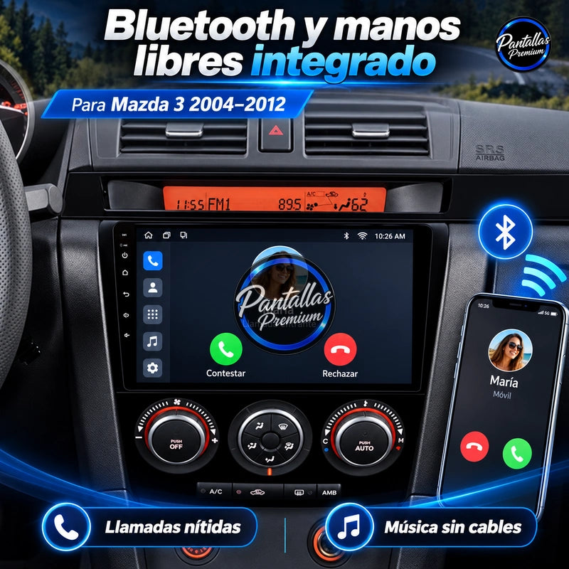 Radio pantalla CarPlay y Android Auto para Mazda 3 2004-2013 - foto 8