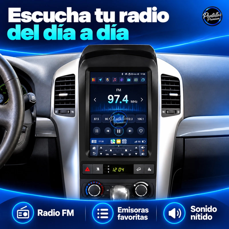 Radio pantalla vertical CarPlay y Android Auto para Chevrolet Captiva 2006-2012 - foto 9