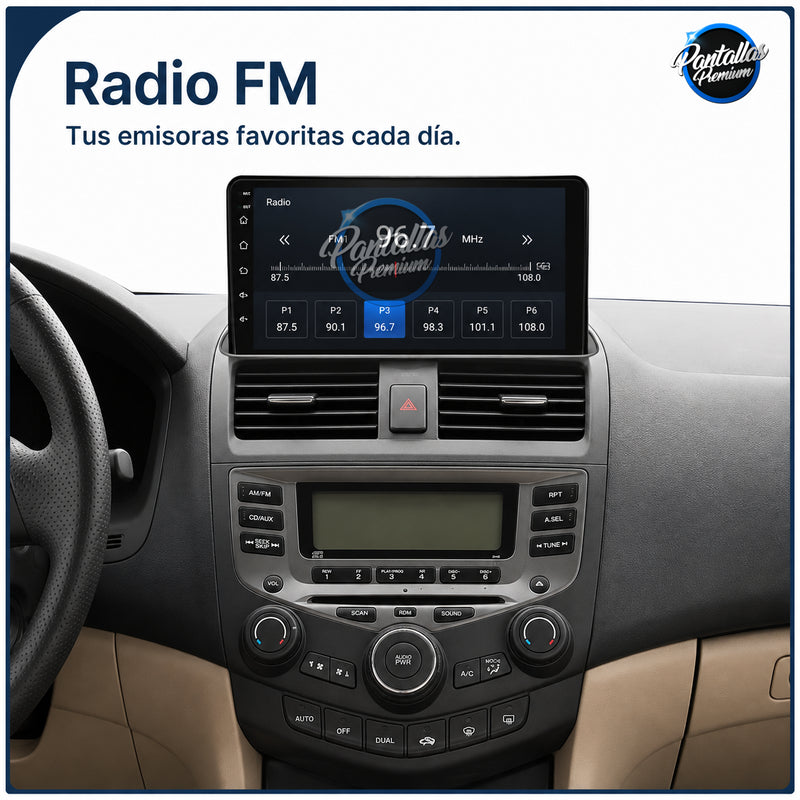 Radio pantalla CarPlay y Android Auto para Honda Accord 7 Diésel 2003-2007 - foto 8