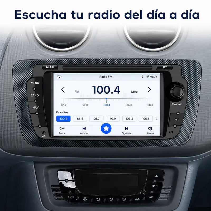 Radio pantalla CarPlay y Android Auto para Seat Ibiza 6J (2008-2014) - foto 8