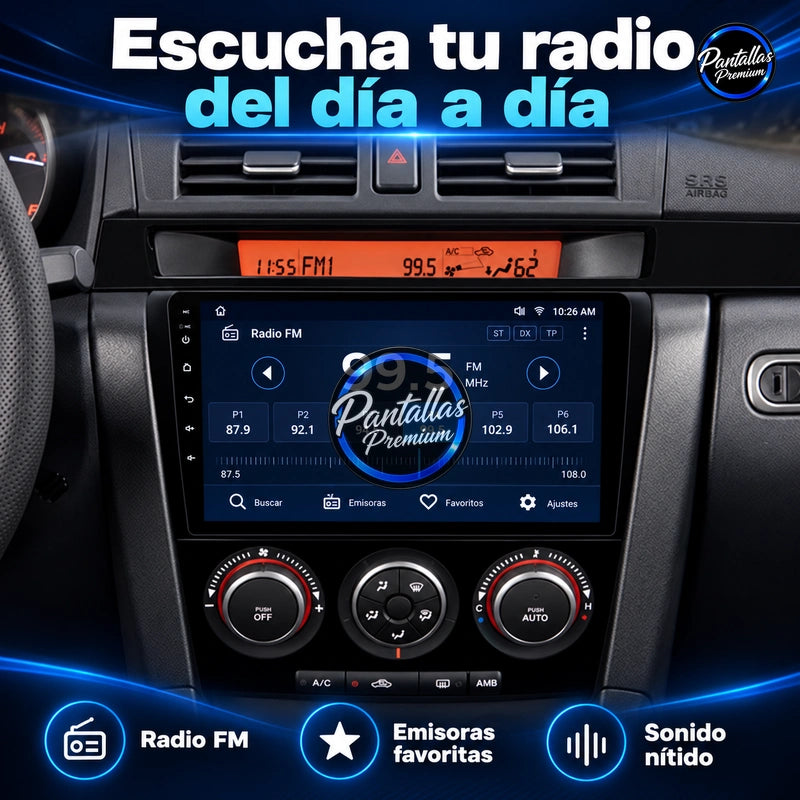 Radio pantalla CarPlay y Android Auto para Mazda 3 2004-2013 - foto 9