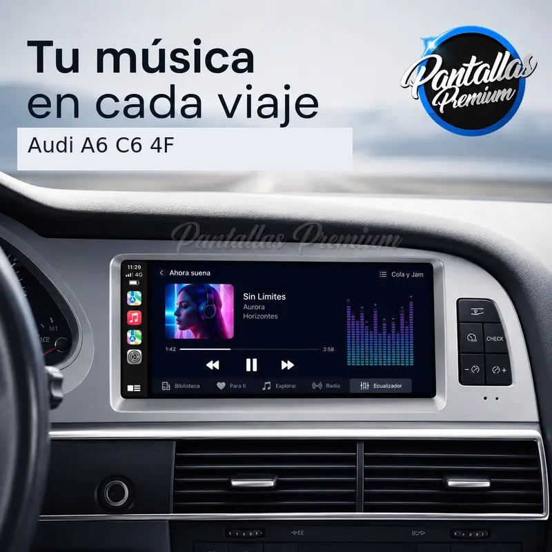 Radio pantalla CarPlay y Android Auto para Audi A6 C6 4F Q7 MMI 2G 3G 2005-2009 - foto 9